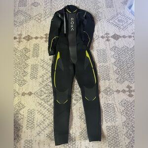 Roka Maverick Pro Men’s Black and Lime Green Wetsuit
